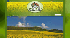 Desktop Screenshot of muellers-hof.de